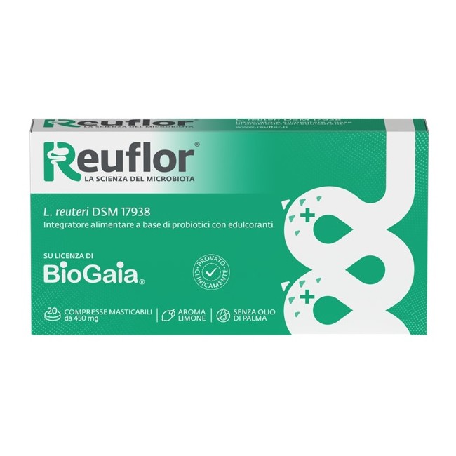 Reuflor 20 Compresse Masticabili Aroma Limone