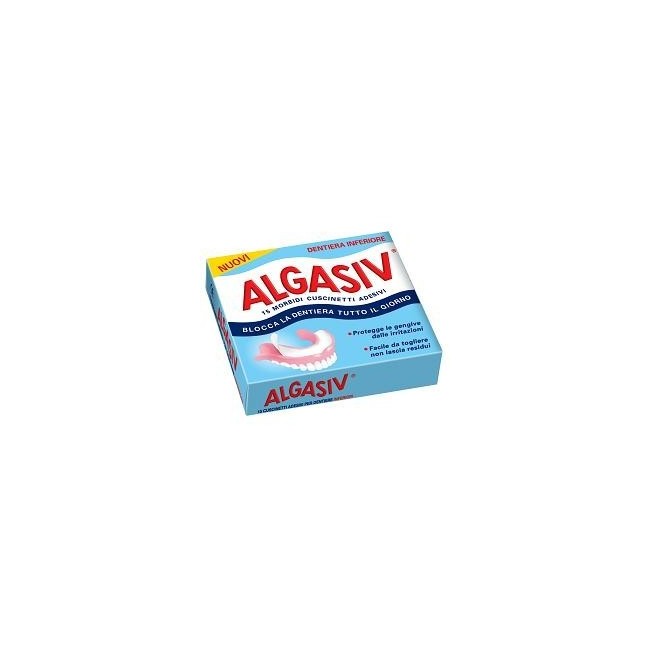 Algasiv Adesivo Per Protesi Dentaria Inferiore 15 Pezzi