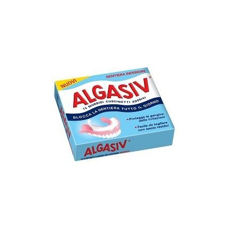 Algasiv Adesivo Per Protesi Dentaria Inferiore 15 Pezzi