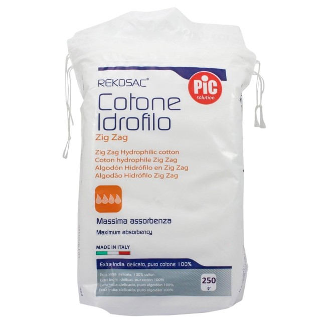 Cotone Idrofilo Pic Rekosac Zig Zag 250 G Con Fustella Cotone Idrofilo Pic Rekosac Zig Zag 250 G Con Fustella