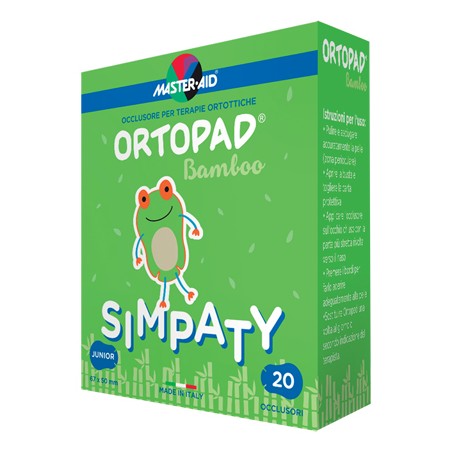 Cerotto Oculare Per Ortottica Ortopad Simpaty M 5,4x7,6 50 Pezzi