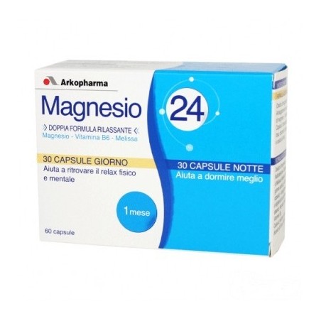 Arkomag Magnesio 24 Giorno&notte 60 Capsule
