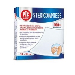 Garza Compressa Idrofila Pic Stericompress 10x10 Cm 4 Buste 25 Pezzi