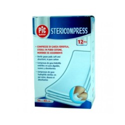 Garza Pic Stericompress 36x40 Cm 12 Pezzi