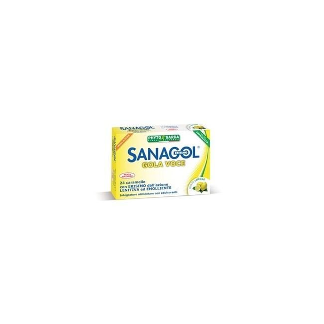 Sanagol Gola Voce Senza Zucchero Limone 24 Caramelle