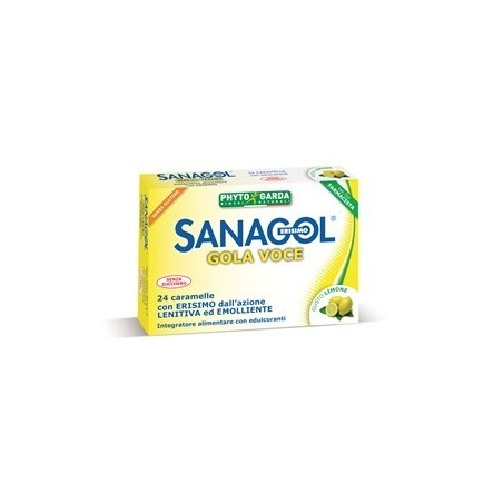 Sanagol Gola Voce Senza Zucchero Limone 24 Caramelle