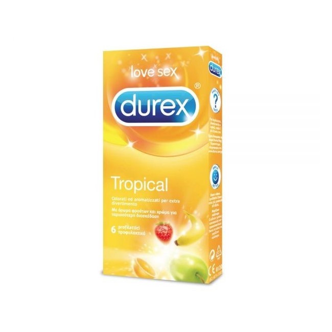 Profilattico Durex Tropical Easy On 6 Pezzi