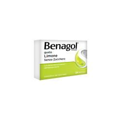 Benagol 24 Pastiglie 0,6 Mg + 1,2 Mg Limone S/zucchero
