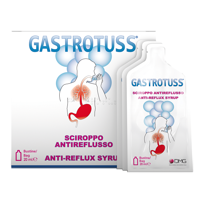 Sciroppo Antireflusso Gastrotuss 25 Bustine Monodose 20 Ml Sciroppo Antireflusso Gastrotuss 25 Bustine Monodose 20 Ml