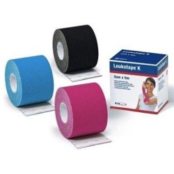 Benda Adesiva Leukotape K Per Taping Fisioterapico Larghezza 5 Cm Lunghezza 5 M Colore Azzurro In Rotolo Benda Adesiva Leukotape K Per Taping Fisioterapico Larghezza 5 Cm Lunghezza 5 M Colore Azzurro In Rotolo