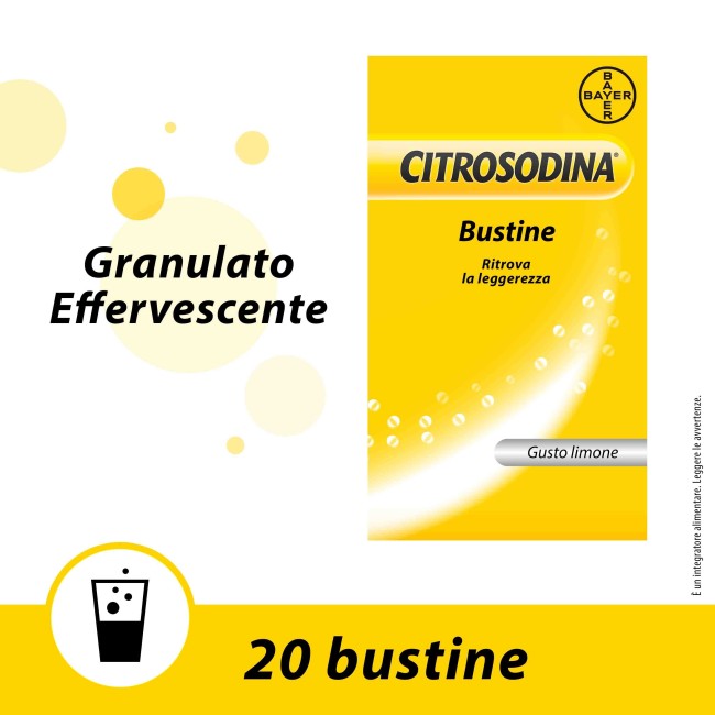 Citrosodina 20 Bustine Granulato Effervescente Citrosodina 20 Bustine Granulato Effervescente