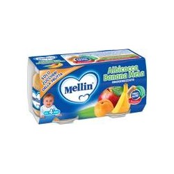 Mellin Omogeneizzato Albicocca Banana Mela 100 G 2 Pezzi