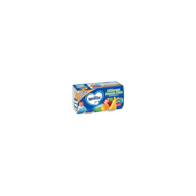Mellin Omogeneizzato Albicocca Banana Mela 100 G 2 Pezzi