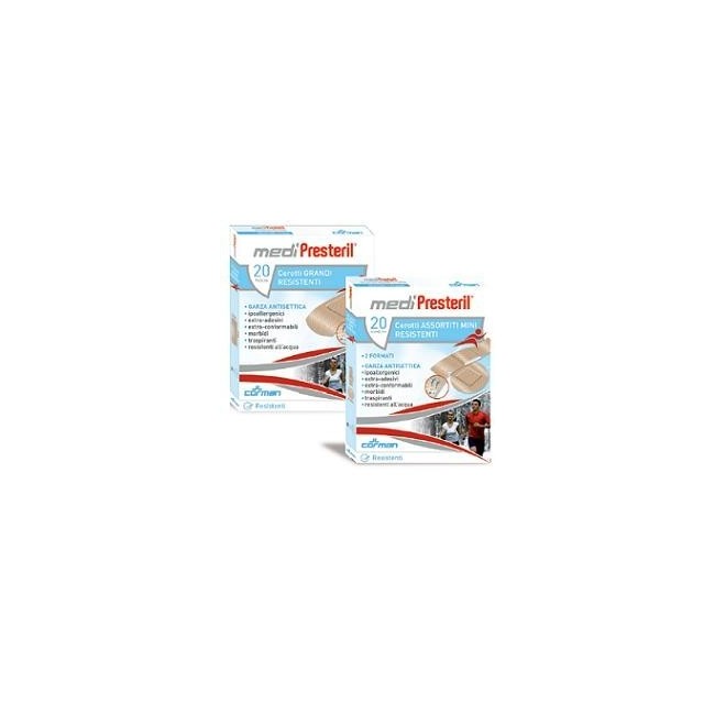 Cerotti Assortiti Medipresteril Resistenti 20 Pezzi Cerotti Assortiti Medipresteril Resistenti 20 Pezzi