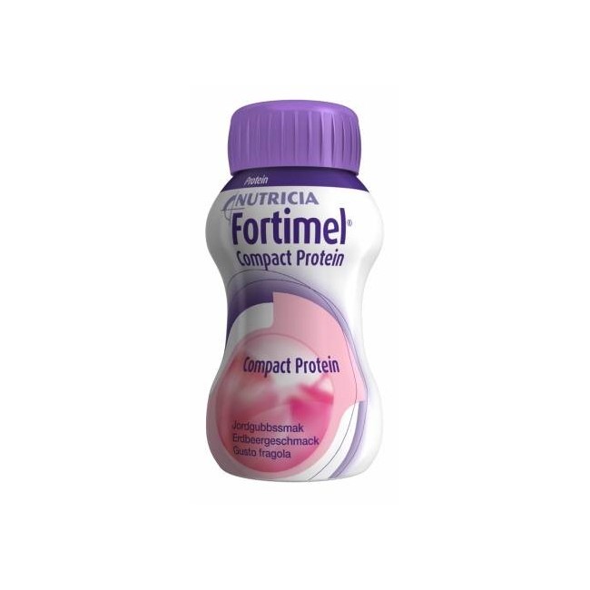 Fortimel Compact Protein Fragola 4 Bottiglie 125 Ml