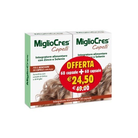 Migliocres Capelli 60 Capsule + 60 Capsule Promozione