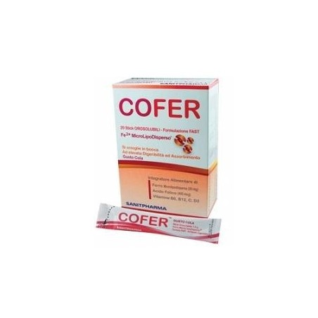 Cofer 20 Stick Orosolubili Gusto Cola