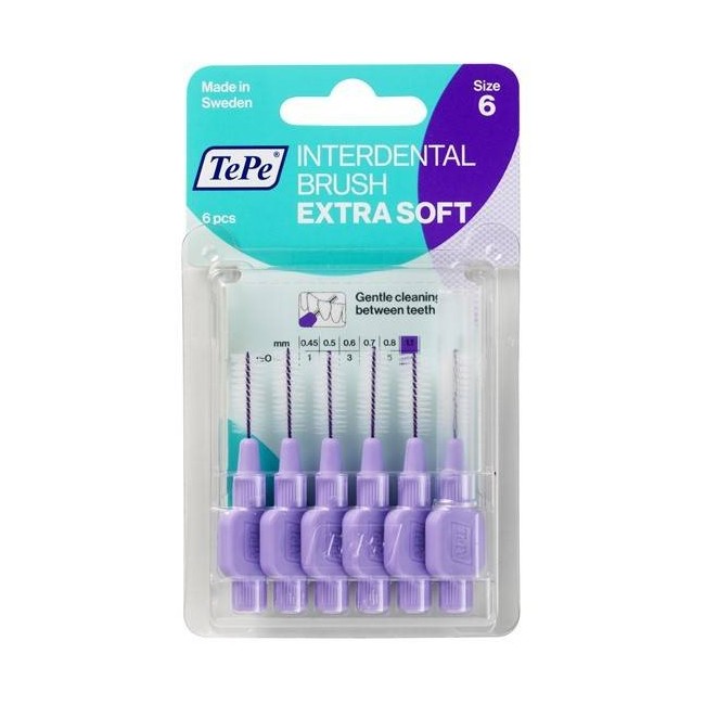 Tepe Scovolino Xsoft Lilla 1,1mm 6 Pezzi