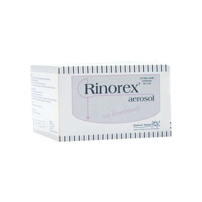 Fiala Per Aerosol Rinorex Bicarbonato 25 Fiale 3 Ml