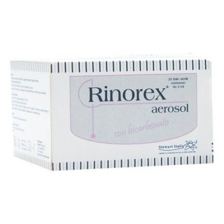 Fiala Per Aerosol Rinorex Bicarbonato 25 Fiale 3 Ml