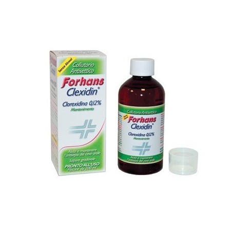 Forhans Collutorio Con Clorexidina 0,12 Clexidin Senza Alcool 200 Ml