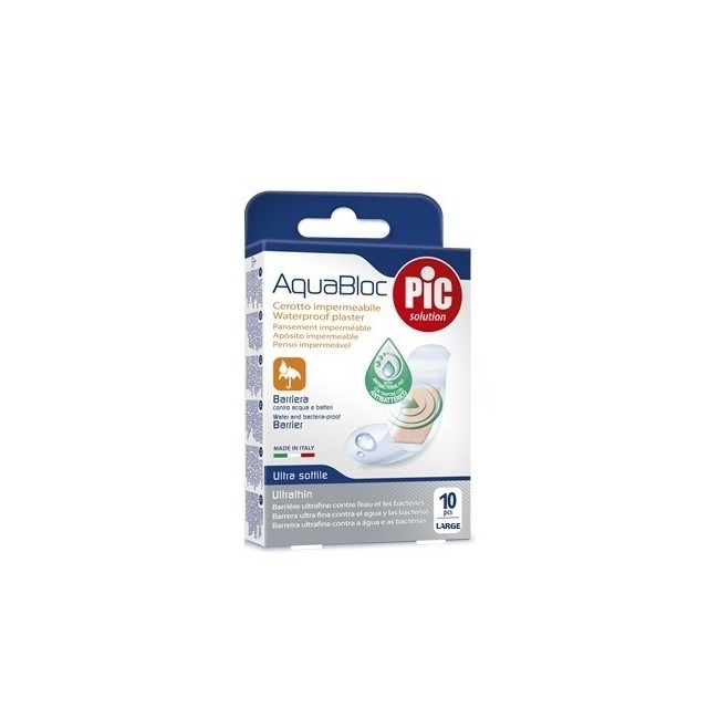 Cerotto Pic Aquabloc 25x72mm Antibatterico 10 Pezzi