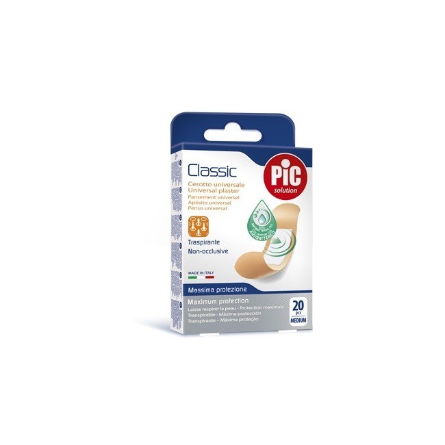 Cerotto Pic Classic 19x72 Mm Antibatterico 20 Pezzi