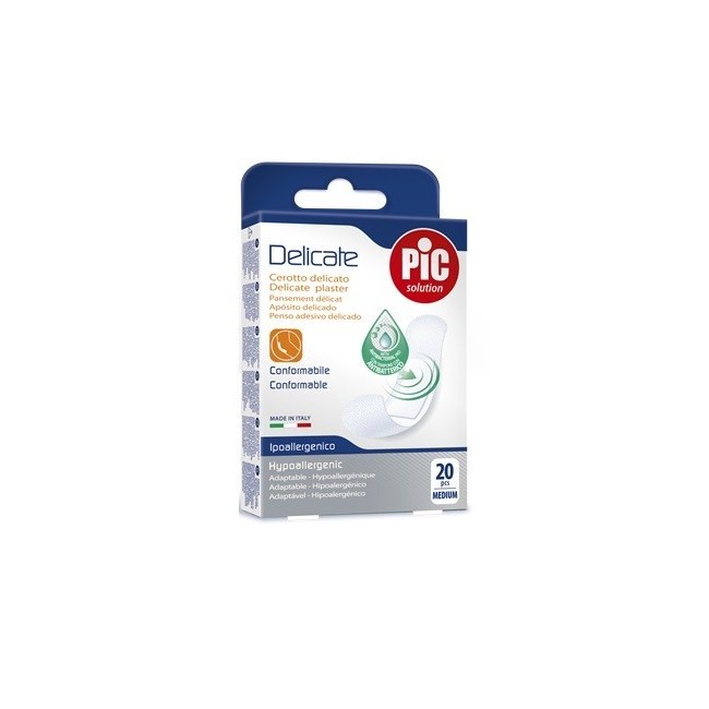 Cerotto Pic Delicate 19x72 Mm Antibatterico 20 Pezzi