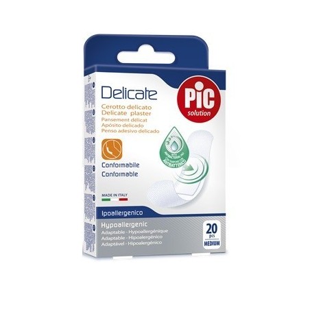 Cerotto Pic Delicate 19x72 Mm Antibatterico 20 Pezzi