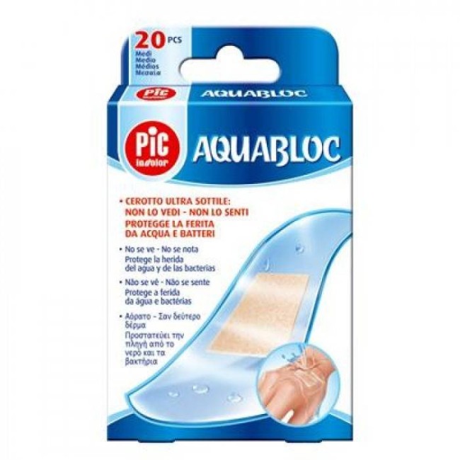 Cerotto Pic Aquabloc 5x7 Sterile Antibatterico 5 Pezzi