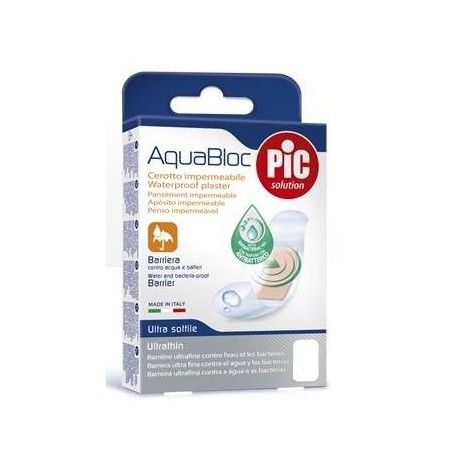 Cerotto Pic Aquabloc 10x6 Sterile Antibatterico 5 Pezzi