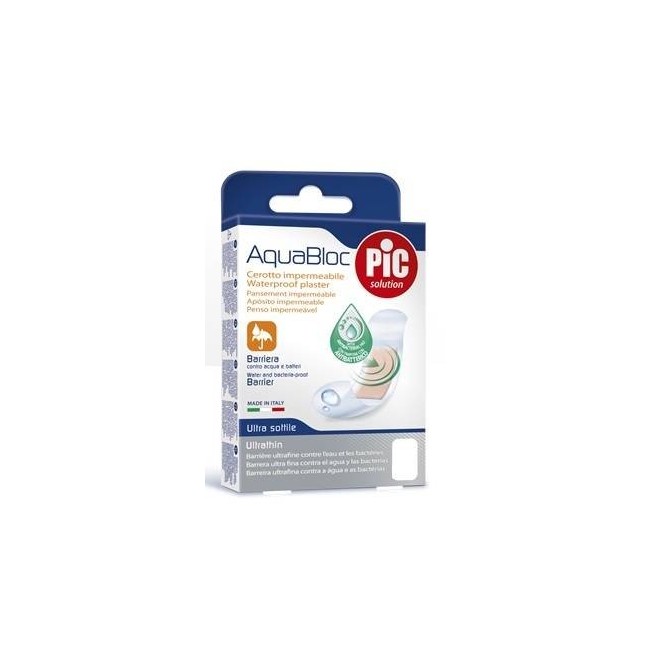 Cerotto Pic Aquabloc 10x12 Sterile Antibatterico 5 Pezzi