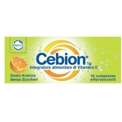 Cebion Effervescente Vit C Senza Zucchero 10 Compresse