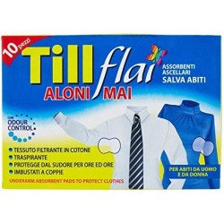 Till Flai Assorbenti Ascellari Nuovo Adesivo 10 Pezzi