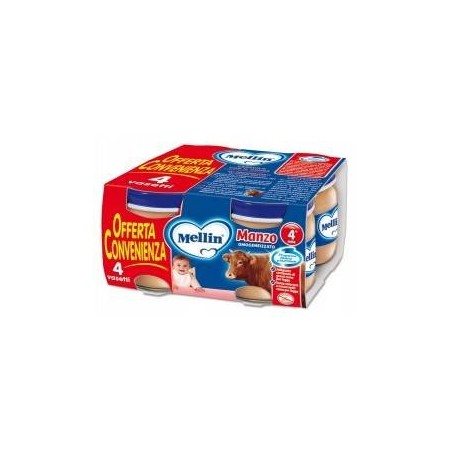 Mellin Omogeneizzato Manzo 4x80 G