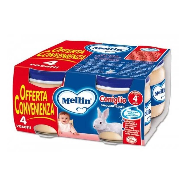 Mellin Omogeneizzato Coniglio 4x80 G