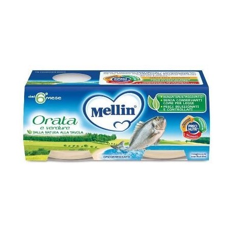 Mellin Omogeneizzato Orata 2x80 G