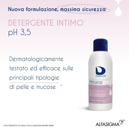 Dermon Intimo Attivo Ph 3,5 250 Ml Dermon Intimo Attivo Ph 3,5 250 Ml