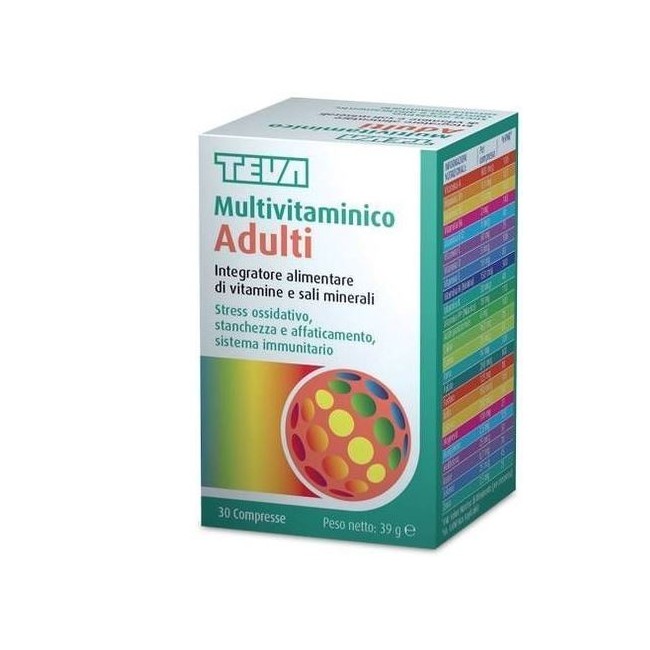 Multivitaminico Adulti Teva 30 Compresse 30 G