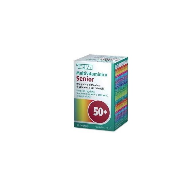Multivitaminico Senior Teva 30 Compresse 39 G