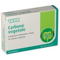 Carbone Vegetale Teva 40 Compresse 16,2 G