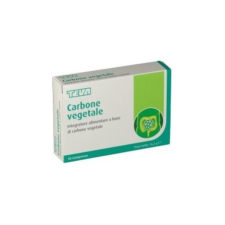 Carbone Vegetale Teva 40 Compresse 16,2 G