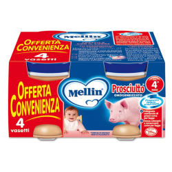 Mellin Omogeneizzato Prosciutto 4 X 80g