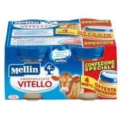 Mellin Omogeneizzato Vitello 4 Pezzi X 80 G