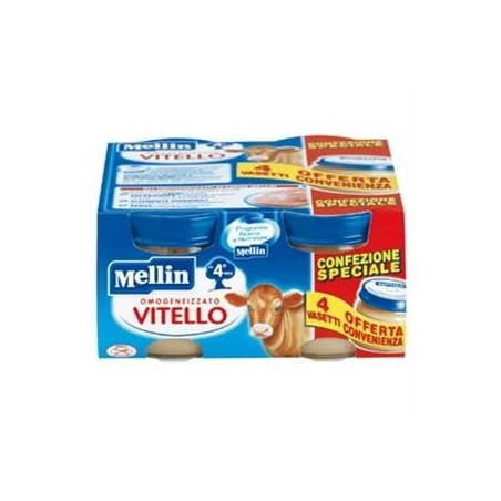 Mellin Omogeneizzato Vitello 4 Pezzi X 80 G
