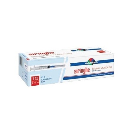 Siringa Per Venipuntura Master-aid 10 Ml Gauge 21 10 Pezzi