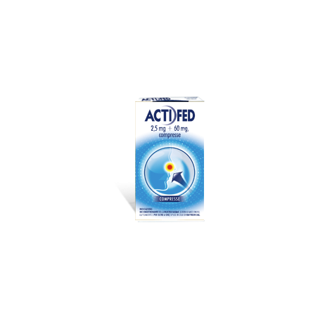 Actifed 12 Compresse 2,5 Mg + 60 Mg