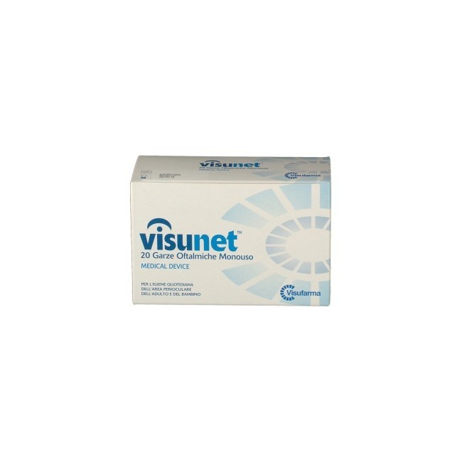 Garza Oftalmica Visunet Con Acido Ialuronico 20 Pezzi Garza Oftalmica Visunet Con Acido Ialuronico 20 Pezzi