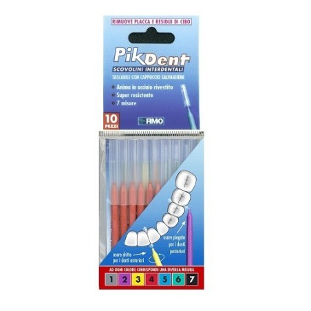 Pikdent Stuzzicolino 4 Rosso 10 Pezzi