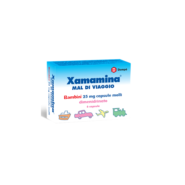 Xamamina Bambini 6 Capsule Molli 25 Mg